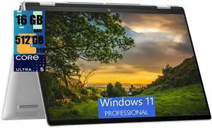 HP Envy x360 2-in-1 16 Laptop, 16" WUXGA IPS Touchscreen, Intel Core Ultra 5 125U 12 Cores Processor, Intel Graphics, 16GB DDR4  512GB PCIe SSD, Backlit Keyboard, Bluetooth 5.3, Windows 11 Pro