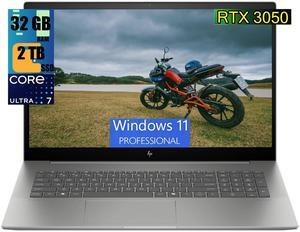 HP Envy 17 Laptop, 17.3" FHD Touchscreen, Intel Core Ultra 7 155U 12-Cores Processor, GeForce RTX 3050 4GB GDDR6, 32GB DDR4  2TB PCIe SSD, Backlit KYB, 2 Thunderbolt 4, WiFi 6E, Windows 11 Pro
