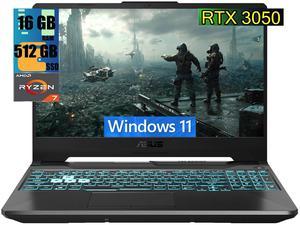 ASUS TUF A15 Gaming Laptop, 15.6" Full HD 144Hz Display, AMD Ryzen 7 7435HS 8 cores Processor, NVIDIA GeForce RTX 3050 4GB GDDR6, 16GB DDR5  512GB PCIe SSD, RGB Backlit KB, Wi-Fi 6, Windows 11