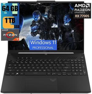 ASUS TUF A16 Gaming Laptop, 16" FHD+ 165Hz Display, AMD Octa-core Ryzen 7 7735HS Processor, AMD Radeon RX 7700S 8GB Graphic, 64GB DDR5  1TB PCIe SSD, Backlit KB, 720p Webcam, Windows 11 Pro