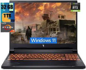 Acer Nitro V 16 Gaming Laptop, 16" 165Hz WUXGA Display, AMD Ryzen 7 8845HS 8-Core Processor, NVIDIA GeForce RTX 4060 8GB GDDR6, 32GB DDR5  1TB PCIe SSD, Backlit Keyboard | Wi-Fi 6, Windows 11