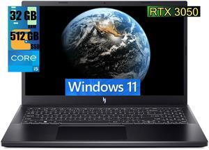 Acer Nitro V 15 Gaming Laptop, 15.6" FHD 144Hz Display, Intel Core i5-13420H 8 Cores Processor, NVIDIA GeForce RTX 3050 6GB GDDR6, 32GB DDR5  512GB PCIe SSD, WiFi 6 | Backlit KB, Windows 11