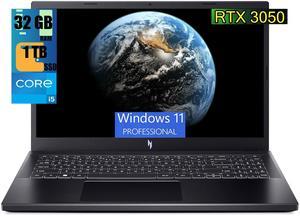 Acer Nitro V 15 Gaming Laptop, 15.6" FHD 144Hz Display, Intel Core i5-13420H 8 Cores Processor, NVIDIA GeForce RTX 3050 6GB GDDR6, 32GB DDR5  1TB PCIe SSD, WiFi 6 | Backlit KB, Windows 11 Pro