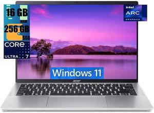 Acer Swift Go 14 Intel Evo Laptop, 14" WUXGA Touchscreen, Intel Ultra 7 155H 16-Core Processor, Intel Arc Graphics, 16GB  DDR4  256GB  PCIe SSD, Wi-Fi Backlit Keyboard Fingerprint, Windows 11 Home