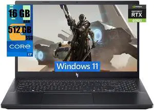 Acer Nitro V 15 Gaming Laptop, 15.6" FHD Display, Intel i7-13620H 10-Core Processor, NVIDIA GeForce RTX 4060 8GB GDDR6, 16GB DDR5  512GB PCIe SSD, Backlit Keyboard Thunderbolt 4 Wi-Fi 6, Windows 11