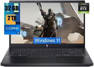 Acer Nitro V 15 Gaming Laptop, 15.6" FHD Display, Intel i7-13620H 10-Core Processor, NVIDIA GeForce RTX 4060 8GB GDDR6, 32GB DDR5  2TB PCIe SSD, Backlit Keyboard Thunderbolt 4 Wi-Fi 6, Windows 11