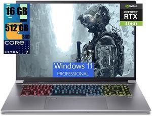 Acer Predator Triton Neo 16 Gaming Laptop, 16" WQXGA 240Hz Display, Intel Core Ultra 7 155H 16-Core Processor, GeForce RTX 4060 8GB GDDR6, 16GB  DDR4  512GB   PCIe SSD, RGB Backlit, Windows 11 Pro