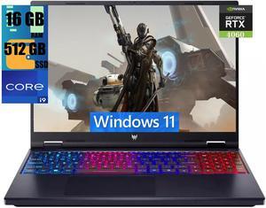 Acer Predator Helios Neo 16 Gaming Laptop, 16" WUXGA 165Hz Display, Intel Core i9-14900HX 24-Core Processor, NVIDIA GeForce RTX 4060 8GB Graphic, 16GB DDR5  512GB PCIe SSD, RGB Backlit, Windows 11