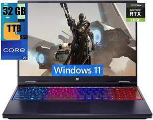 Acer Predator Helios Neo 16 Gaming Laptop, 16" WUXGA 165Hz Display, Intel Core i9-14900HX 24-Core Processor, NVIDIA GeForce RTX 4060 8GB Graphic, 32GB DDR5  1TB PCIe SSD, RGB Backlit, Windows 11