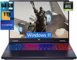 Acer Predator Helios Neo 16 Gaming Laptop, 16" WUXGA 165Hz Display, Intel Core i9-14900HX 24-Core Processor, NVIDIA GeForce RTX 4060 8GB Graphic, 64GB DDR5  1TB PCIe SSD, RGB Backlit, Windows 11