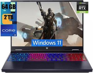 Acer Predator Helios Neo 16 Gaming Laptop, 16" WUXGA 165Hz Display, Intel Core i9-14900HX 24-Core Processor, NVIDIA GeForce RTX 4060 8GB Graphic, 64GB DDR5  2TB PCIe SSD, RGB Backlit, Windows 11