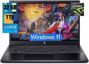 Acer Nitro V 15 Gaming Laptop, 15.6" FHD 144Hz Display, Intel Core i5-13420H Octa-core Processor, NVIDIA GeForce RTX 4050 6GB Graphic, 32GB DDR5  1TB PCIe SSD, WiFi 6 Backlit KB, Windows 11