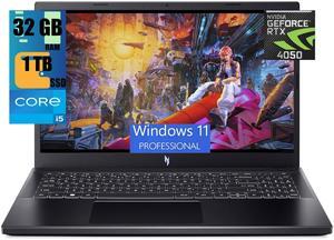 Acer Nitro V 15 Gaming Laptop, 15.6" FHD 144Hz Display, Intel Core i5-13420H Octa-core Processor, NVIDIA GeForce RTX 4050 6GB Graphic, 32GB DDR5  1TB PCIe SSD, WiFi 6 Backlit KB, Windows 11 Pro