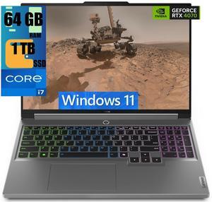 Lenovo Legion 5i 16 Gaming Laptop, 16" WQXGA Display, Intel Core i7-14650HX 16 Cores Processor, NVIDIA GeForce RTX 4070 8GB GDDR6, 64GB DDR5  1TB PCIe SSD, RGB Backlit, Wi-Fi 6, Windows 11