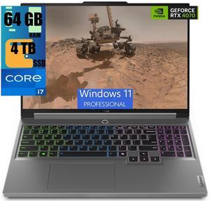 Lenovo Legion 5i 16 Gaming Laptop, 16" WQXGA Display, Intel Core i7-14650HX 16 Cores Processor, NVIDIA GeForce RTX 4070 8GB GDDR6, 64GB DDR5  4TB PCIe SSD, RGB Backlit, Wi-Fi 6, Windows 11 Pro