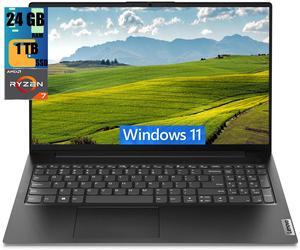 Lenovo V15 Business Laptop, 15.6" FHD Display, AMD Ryzen 7 7730U 8 Cores Processor, AMD Radeon Graphics, 24GB DDR4  1TB PCIe SSD, Numeric Keypad, HDMI, RJ45, Webcam, Wi-Fi, Windows 11