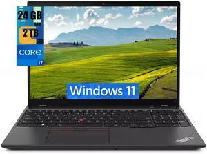 Lenovo ThinkPad T16 Business Laptop, 16" FHD+ Display, Intel 10 Cores i7-1355U Processor, Intel Iris Xe Graphics, 24GB DDR4  2TB PCIe SSD, Fingerprint, Webcam, Ethernet, Wi-Fi 6E, Windows 11