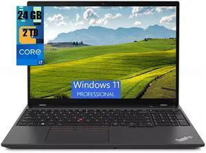 Lenovo ThinkPad T16 Business Laptop, 16" FHD+ Display, Intel 10 Cores i7-1355U Processor, Intel Iris Xe Graphics, 24GB DDR4  2TB PCIe SSD, Fingerprint, Webcam, Ethernet, Wi-Fi 6E, Windows 11 Pro