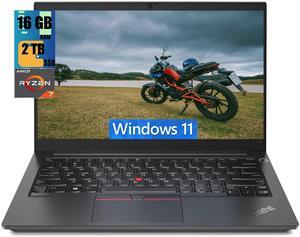 Lenovo ThinkPad E14 Business Laptop, 14" FHD+ Display, AMD Ryzen 7 7730U 8 Cores Processor, AMD Radeon Graphics, 16GB DDR4  2TB PCIe SSD, FP Reader, Backlit Keyboard, Wi-Fi 6, Windows 11