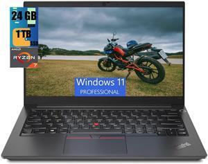 Lenovo ThinkPad E14 Business Laptop, 14" FHD+ Display, AMD Ryzen 7 7730U 8 Cores Processor, AMD Radeon Graphics, 24GB DDR4  1TB PCIe SSD, FP Reader, Backlit Keyboard, Wi-Fi 6, Windows 11 Pro