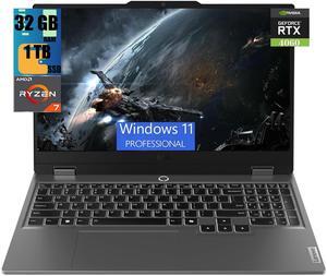 Lenovo LOQ 15 Gaming Laptop, 15.6" FHD Display, AMD Ryzen 7 7435HS 8-Core Processor, NVIDIA GeForce RTX 4060 8GB GDDR6, 32GB DDR5  1TB PCIe SSD, Wi-Fi 6 Bluetooth 5.2 Backlit KB, Windows 11 Pro