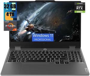 Lenovo LOQ 15 Gaming Laptop, 15.6" FHD Display, AMD Ryzen 7 7435HS 8-Core Processor, NVIDIA GeForce RTX 4060 8GB GDDR6, 32GB DDR5  4TB  PCIe SSD, Wi-Fi 6 Bluetooth 5.2 Backlit KB, Windows 11 Pro