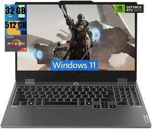 Lenovo LOQ 15 Gaming Laptop, 15.6" FHD Display, AMD Ryzen 7 7435HS 8 Cores Processor, NVIDIA GeForce RTX 4070 8GB GDDR6, 32GB DDR5  512GB PCIe SSD, Backlit Keyboard, Wi-Fi 6, Windows 11