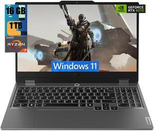 Lenovo LOQ 15 Gaming Laptop, 15.6" FHD Display, AMD Ryzen 7 7435HS 8 Cores Processor, NVIDIA GeForce RTX 4070 8GB GDDR6, 16GB DDR5  1TB PCIe SSD, Backlit Keyboard, Wi-Fi 6, Windows 11