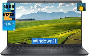 Dell Inspiron 15 3520 Laptop, 15.6" FHD (1920 x 1080) Touchscreen, Intel Core i5-1235U 10 Cores Processor, Intel UHD Graphics, 16GB DDR4  512GB PCIe SSD, Wi-Fi and Bluetooth, Windows 11