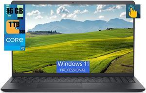 Dell Inspiron 15 3520 Laptop, 15.6" FHD (1920 x 1080) Touchscreen, Intel Core i5-1235U 10 Cores Processor, Intel UHD Graphics, 16GB DDR4  1TB PCIe SSD, Wi-Fi and Bluetooth, Windows 11 Pro