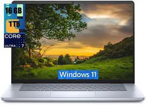 Dell Inspiron 16 Plus 7640 Laptop, 16" 2.5K(2560x1600) Display, Intel Core Ultra 7 155H Processor, Intel Arc graphics, 16GB  DDR4  1TB PCIe SSD, Wi-Fi, Bluetooth, FHD Webcam, Windows 11 Home