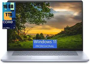 Dell Inspiron 16 Plus 7640 Laptop, 16" 2.5K(2560x1600) Display, Intel Core Ultra 7 155H Processor, Intel Arc graphics, 16GB  DDR4  1TB PCIe SSD, Wi-Fi, Bluetooth, FHD Webcam, Windows 11 Pro
