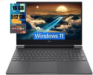 HP Victus 15 Gaming Laptop, 15.6" FHD 144Hz Display, AMD Ryzen 5 7535HS 6 Cores Processor, AMD Radeon RX 6550M Graphics, 16GB DDR5  512GB PCIe SSD, Wi-Fi 6 Backlit Keyboard, Windows 11
