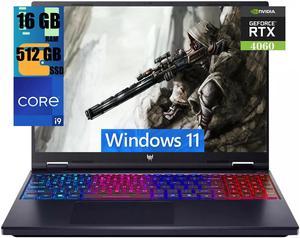 Acer Predator Helios Neo 16 Gaming Laptop, 16" WUXGA 165Hz Display, Intel Core i9-14900HX 24-Core Processor, NVIDIA GeForce RTX 4060 8GB Graphic, 16GB DDR5  512GB PCIe SSD, RGB Backlit, Windows 11