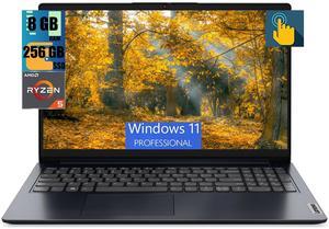 Lenovo Ideapad 1 15 Laptop, 15.6" FHD Touchscreen, AMD Ryzen 5 7520U Quad Core Processor, AMD Radeon Graphics, 8GB  DDR4  256GB  PCIe SSD, WiFi 6, BT 5.1, Webcam, SD Reader, Windows 11 Pro