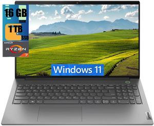 Lenovo ThinkBook 15 Business Laptop, 15.6" FHD Display, AMD Ryzen 7 5825U 8 Cores Processor, AMD Radeon Graphics, 16GB DDR4  1TB PCIe SSD, FP Reader, HDMI, RJ45, Webcam, Wi-Fi 6, Windows 11