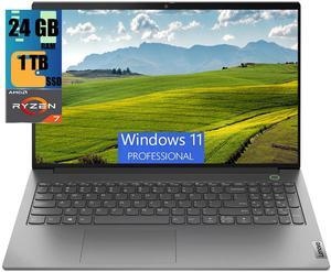 Lenovo ThinkBook 15 Business Laptop, 15.6" FHD Display, AMD Ryzen 7 5825U 8 Cores Processor, AMD Radeon Graphics, 24GB DDR4  1TB PCIe SSD, FP Reader, HDMI, RJ45, Webcam, Wi-Fi 6, Windows 11 Pro