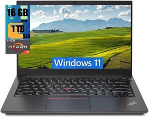 Lenovo ThinkPad E14 Business Laptop, 14" FHD+ Display, AMD Ryzen 7 7730U 8 Cores Processor, AMD Radeon Graphics, 16GB DDR4  1TB PCIe SSD, FP Reader, Backlit Keyboard, Wi-Fi 6, Windows 11