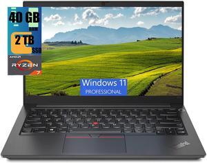 Lenovo ThinkPad E14 Business Laptop, 14" FHD+ Display, AMD Ryzen 7 7730U 8 Cores Processor, AMD Radeon Graphics, 40GB DDR4  2TB PCIe SSD, FP Reader, Backlit Keyboard, Wi-Fi 6, Windows 11 Pro