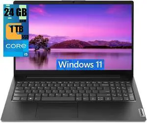 Lenovo V15 Gen 4 Business Laptop, 15.6" FHD Display, Intel Core i5-13420H 8 Cores Processor, Intel UHD Graphics, 24GB DDR4  1TB PCIe SSD, HDMI, RJ45, Webcam, Numeric Keypad, Wi-Fi, Windows 11