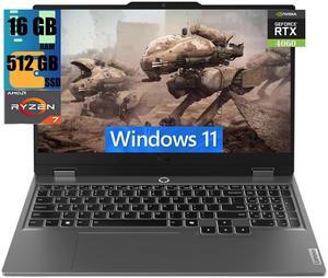 Lenovo LOQ 15 Gaming Laptop, 15.6" FHD Display, AMD Ryzen 7 7435HS 8-Core Processor, NVIDIA GeForce RTX 4060 8GB GDDR6, 16GB DDR5  512GB PCIe SSD, Wi-Fi 6 Bluetooth 5.2 Backlit KB, Windows 11
