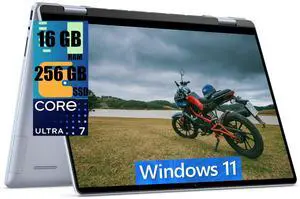DELL Inspiron 16 2-in-1 Business Laptop, 16" WUXGA Touchscreen, Intel Core Ultra 7 155H 16 cores Processor, Intel Arc graphics, 16GB  DDR4  256GB  PCIe SSD, Wi-Fi 6E + Bluetooth, Windows 11 Home