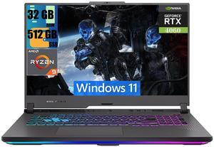 ASUS ROG Strix G17 Gaming Laptop, 17.3" FHD (1920 x 1080) Display, AMD Ryzen 9 7845HX 12-Core Processor, NVIDIA GeForce RTX 4060 8GB GDDR6, 32GB DDR5  512GB PCIe SSD, RGB Backlit KB, Windows 11