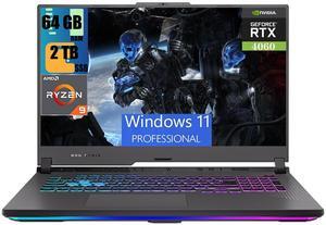 ASUS ROG Strix G17 Gaming Laptop, 17.3" FHD (1920 x 1080) Display, AMD Ryzen 9 7845HX 12-Core Processor, NVIDIA GeForce RTX 4060 8GB GDDR6, 64GB DDR5  2TB PCIe SSD, RGB Backlit KB, Windows 11 Pro