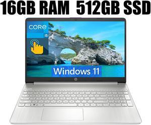 HP Pavilion 15 Laptop, 15.6" HD Touchscreen, Intel Core i5-1135G7 2.40GHz Quad-Core Processor, Intel Iris Xe Graphics, 16GB DDR4  512GB PCIe SSD, Numpad, HDMI, Type A&C, Webcam, Windows 11