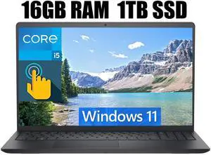 Dell Inspiron 3511 15 Laptop, 15.6" Full HD Touchscreen, Intel Core i5-1135G7 4 Cores Processor, Intel Iris Xe Graphics, 16GB DDR4  1TB PCIe SSD, SD Card Reader, HDMI, Wi-Fi, Windows 11