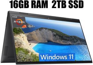 HP ENVY x360 15 Laptop, 15.6" FHD Touchscreen, AMD Ryzen 7 5825U Octa-Core processor, AMD Radeon Graphics, 16GB DDR4  2TB PCIe SSD, USB-C HDMI Fingerprint, Windows 11