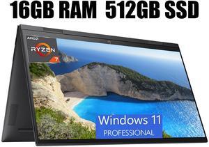 HP ENVY x360 15 Laptop, 15.6" FHD Touchscreen, AMD Ryzen 7 5825U Octa-Core processor, AMD Radeon Graphics, 16GB DDR4  512GB PCIe SSD, USB-C HDMI Fingerprint, Windows 11 Pro