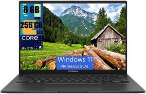 ASUS ZenBook 14 Pro OLED Business Laptop, 14" FHD+ (1920 x 1200) Touchscreen, Intel Core Ultra 5 125H Processor, Intel Graphics, 8GB  DDR4  256GB  PCIe SSD, FHD Webcam, Windows 11 Pro