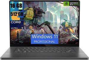 ASUS ROG Zephyrus G16 Gaming Laptop, 16" OLED QHD 240Hz Display, Intel Core Ultra 9 185H 16 Cores Processor, GeForce RTX 4070 8GB GDDR6, 16GB  DDR4  512GB   PCIe SSD, Backlit KB, Windows 11 Pro